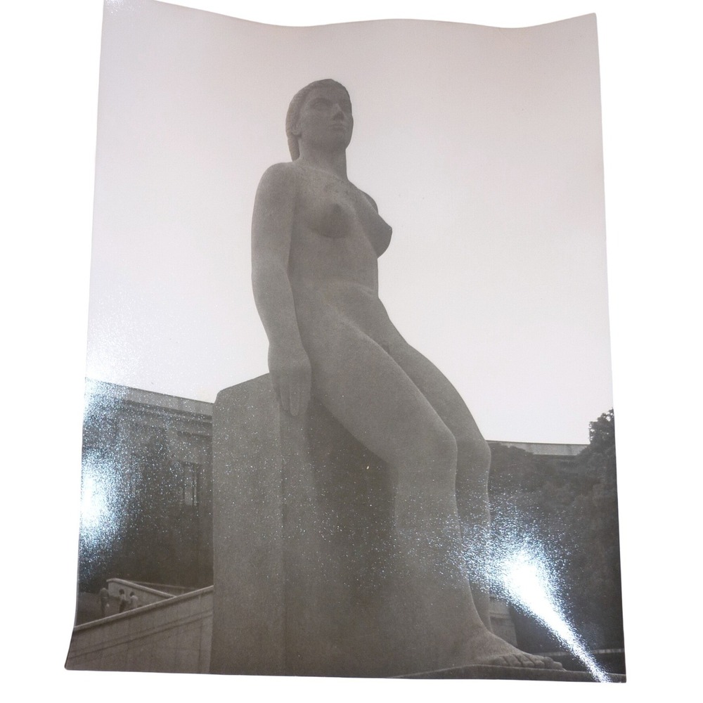 Vintage Photo Art Deco Nude Statue Pomone Robert Wlerick Palais Chaillot Paris